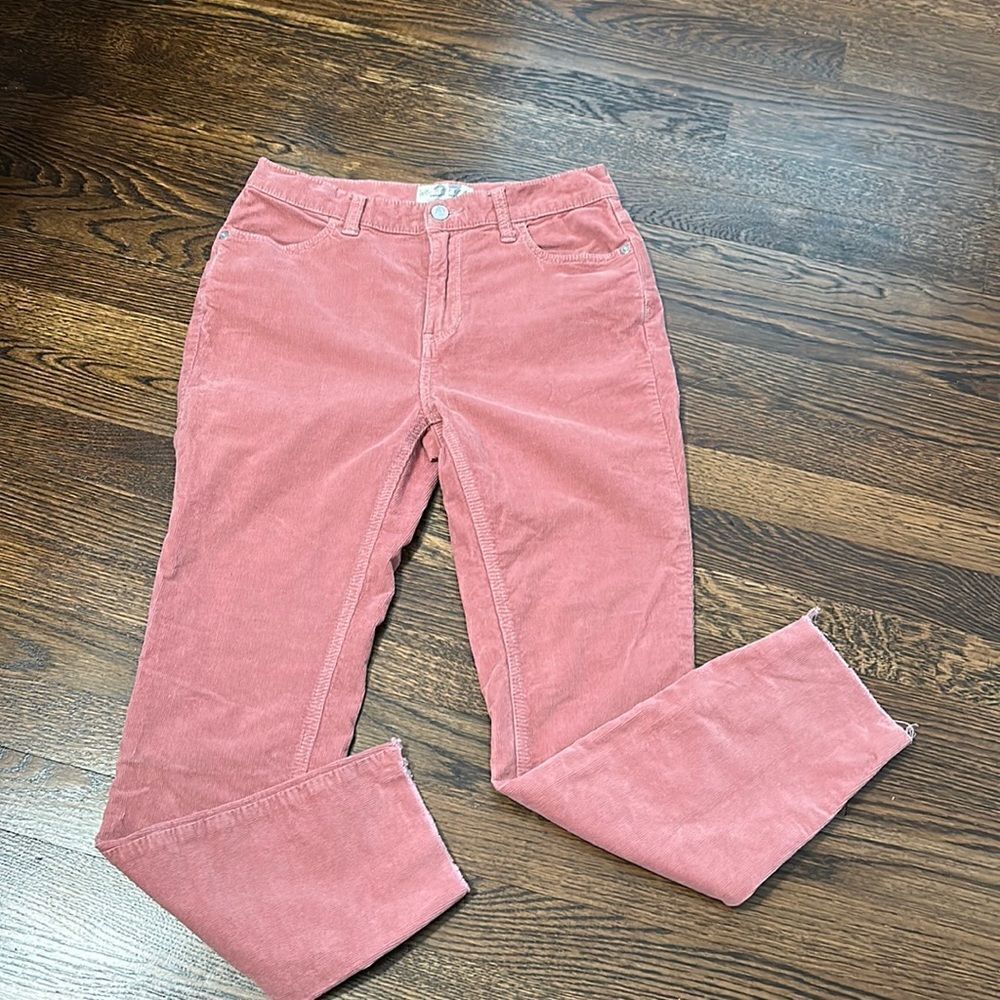 We The Free Dusty Rose Raw Hem Corduroys - Size 27